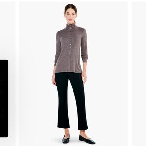 NIC + ZOE Spacedye Button Turtleneck Long Sleeve Minimalistic Top